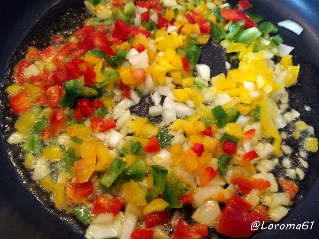 verduras para el arroz con chocos