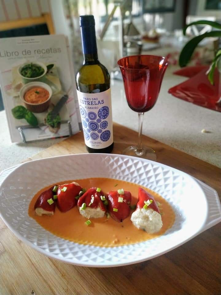pimientos rellenos bacalao