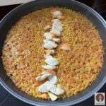 Arroz de verduras con vieiras