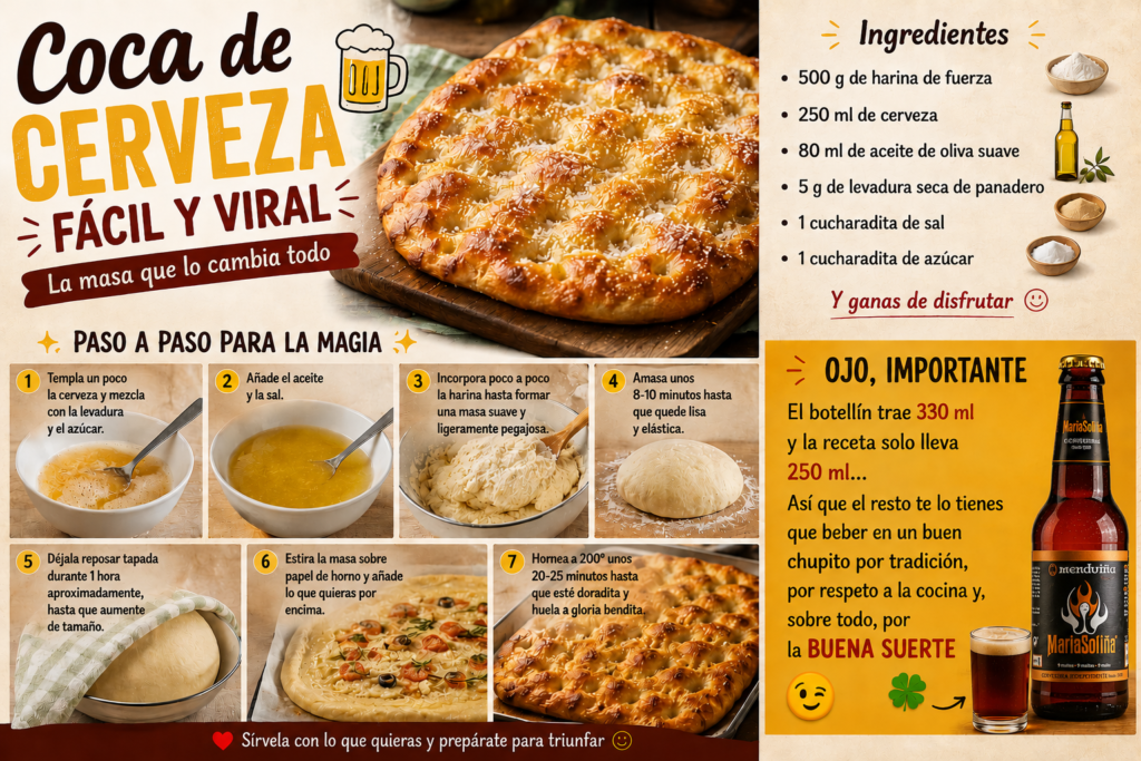 coca de cerveza